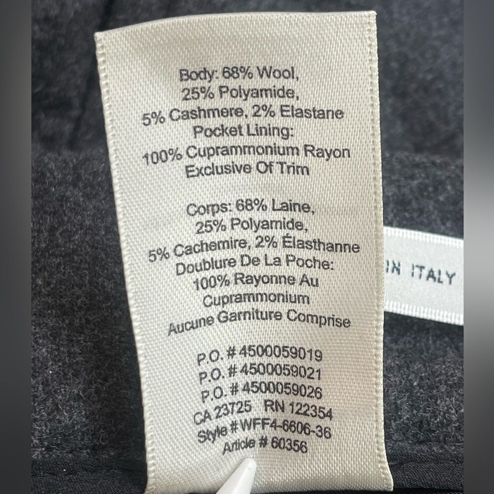 Wilfred Jallade tie front wool Pants in dark charcoal Grey 6 - Picture 6 of 6
